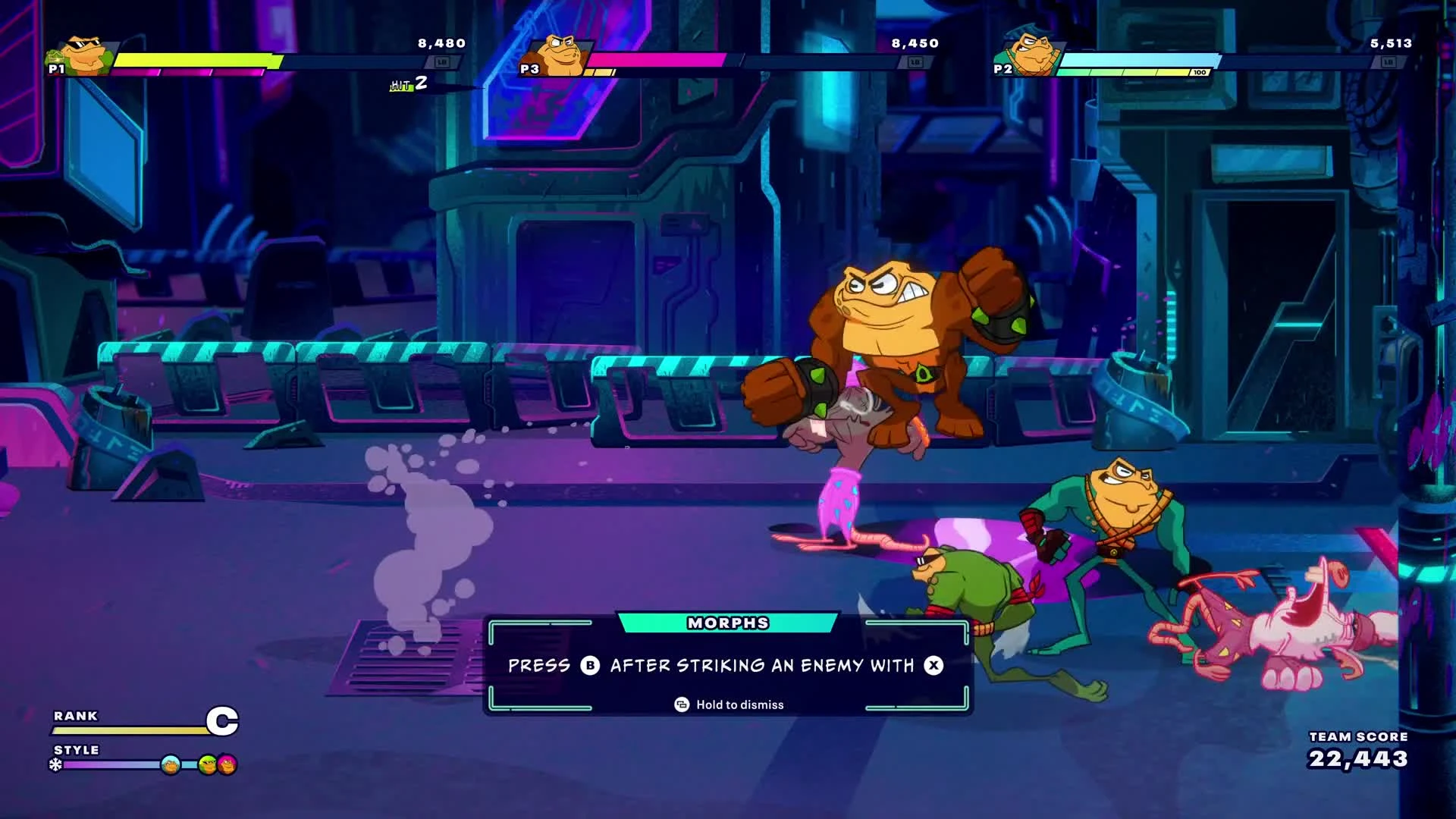 Раш, Зитц и Пимпл раздают тумаки в геймплейном ролике Battletoads