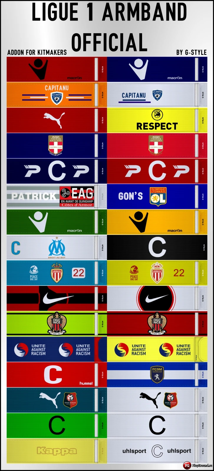 PES 2014 "Капитанские повязки  Ligue 1"