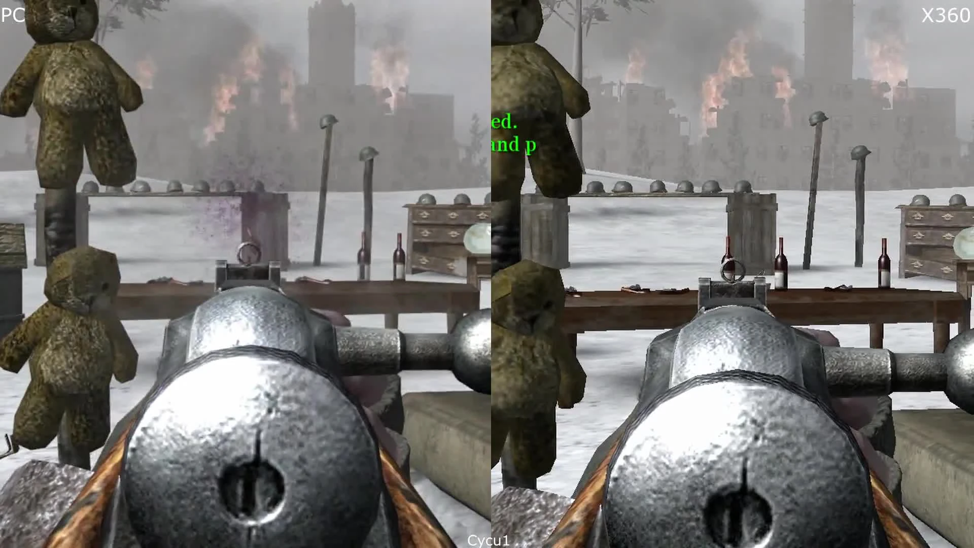 Сравнение графики Call of Duty 2 Classic PC vs Xbox 360 (Cycu1)