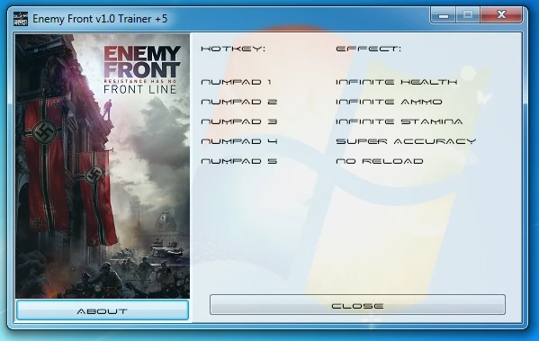Enemy Front: Трейнер/Trainer (+5) [1.0] {GRIZZLY / PlayGround.ru}