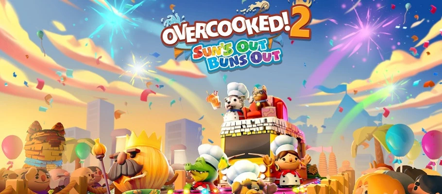 Бесплатное обновление Sun's Out Buns Out для кооперативной игры Overcooked 2 выйдет 16 июля на консолях