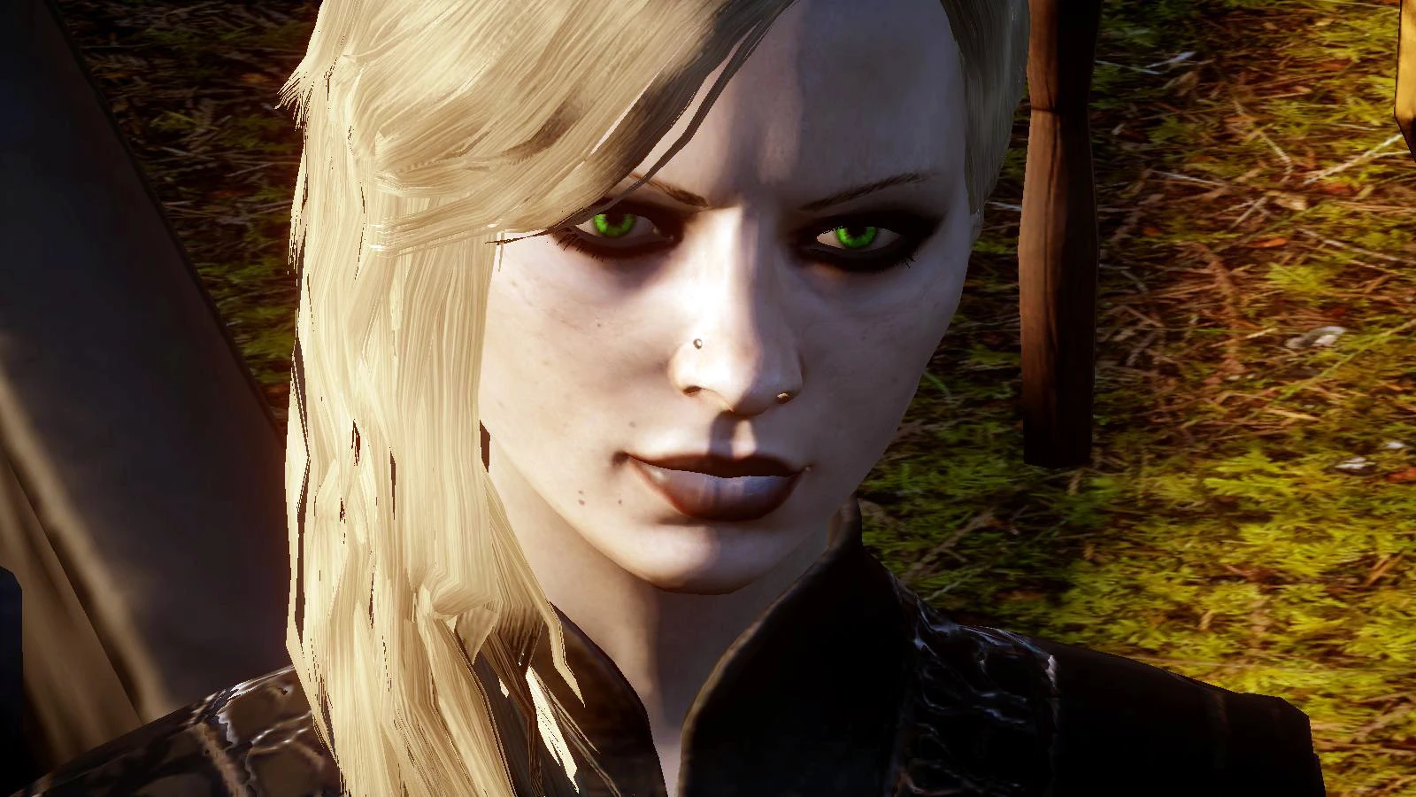 Dragon Age: Inquisition "Текстура лица с тёмным макияжем и пирсингом (dark makeup + piercing)"