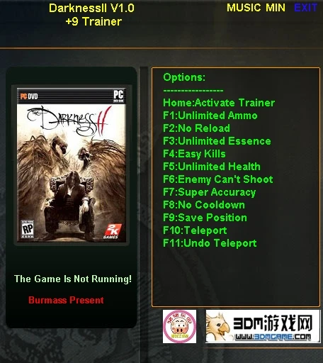 The Darkness 2: Трейнер/Trainer (+9) [1.0] {testhawk}