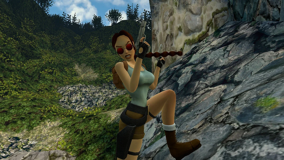 Tomb Raider 1-2-3 Remastered "Красные круглые очки"