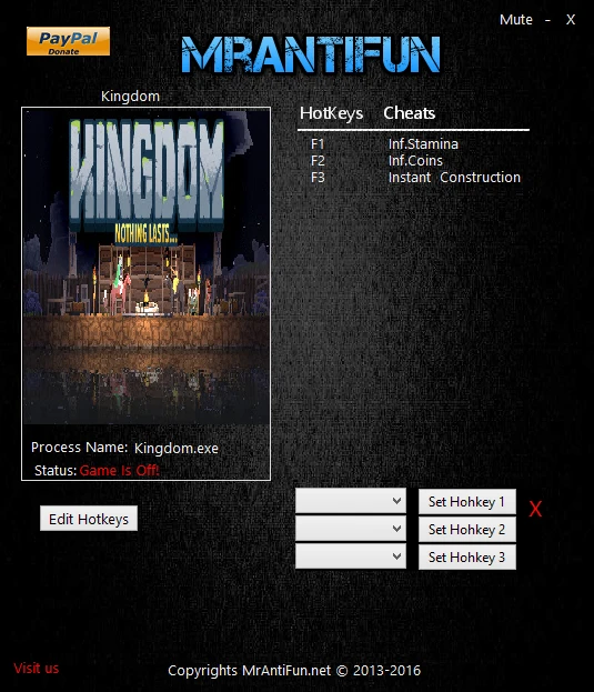 Kingdom: Трейнер/Trainer (+3) [1.2.0] {MrAntiFun}