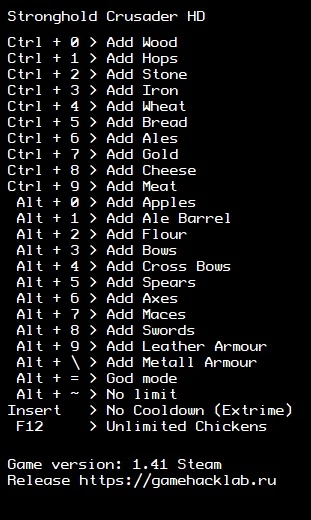 Stronghold Crusader HD Трейнер/Trainer (+23) [Steam] {LIRW / GHL}