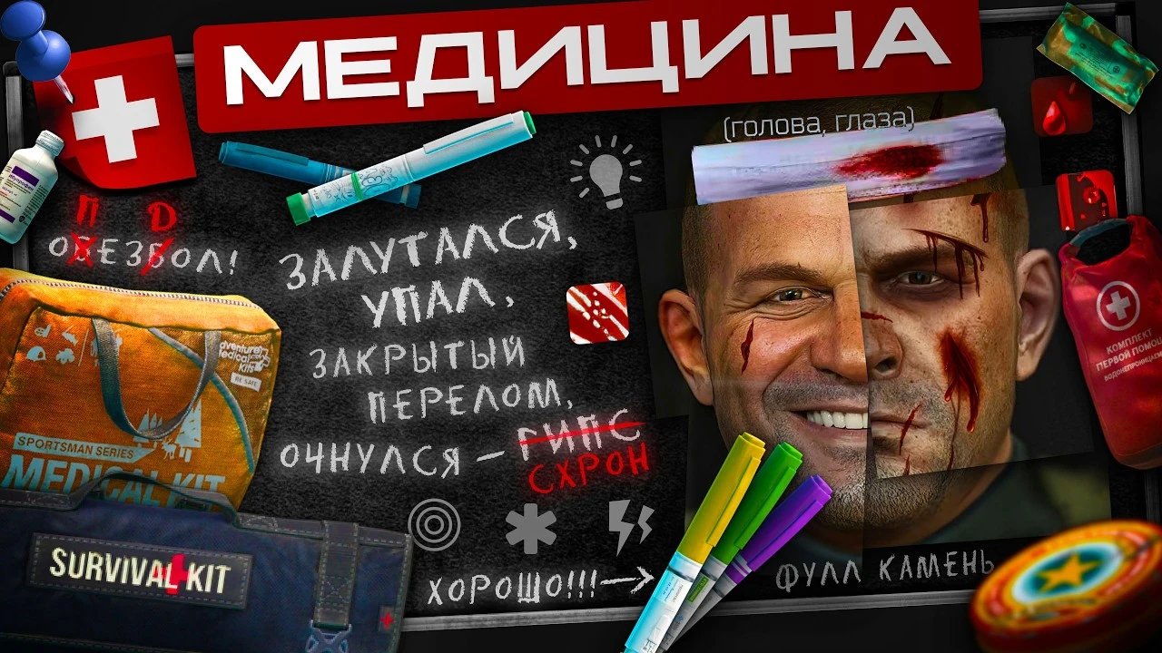 Медицина в Escape from Tarkov: Лучший гайд по здоровью, ранениям и тактике лечения