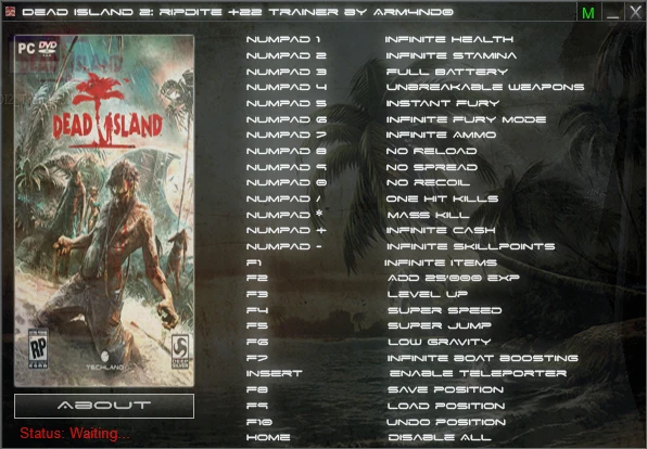 Dead Island - Riptide: Трейнер/Trainer (+22) [1.4.0] {ARM4ND0 / GHL}