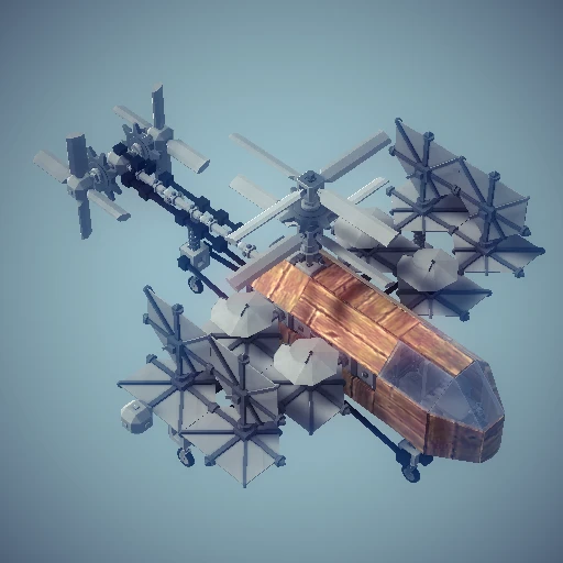 Besiege "Нестандартный, экспериментальный модульный вертолет"