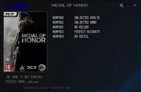 Medal of Honor (2010): Трейнер/Trainer (+5) [1.0] {LIRW / GHL}