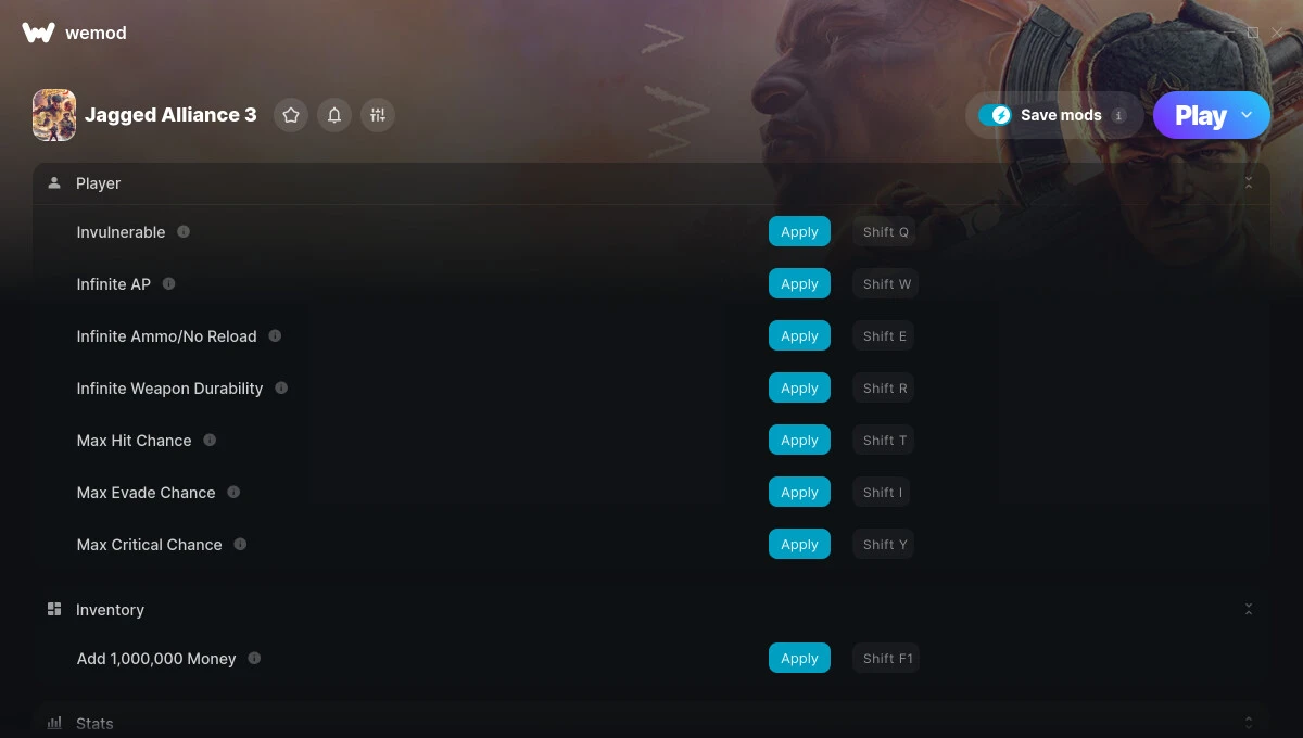 Jagged Alliance 3 "Трейнер +25" [UPD: 11.08.2023] {FLiNG / WeMod}