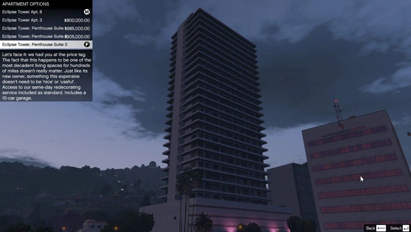 Grand Theft Auto 5 "Single Player Apartment 1.8"