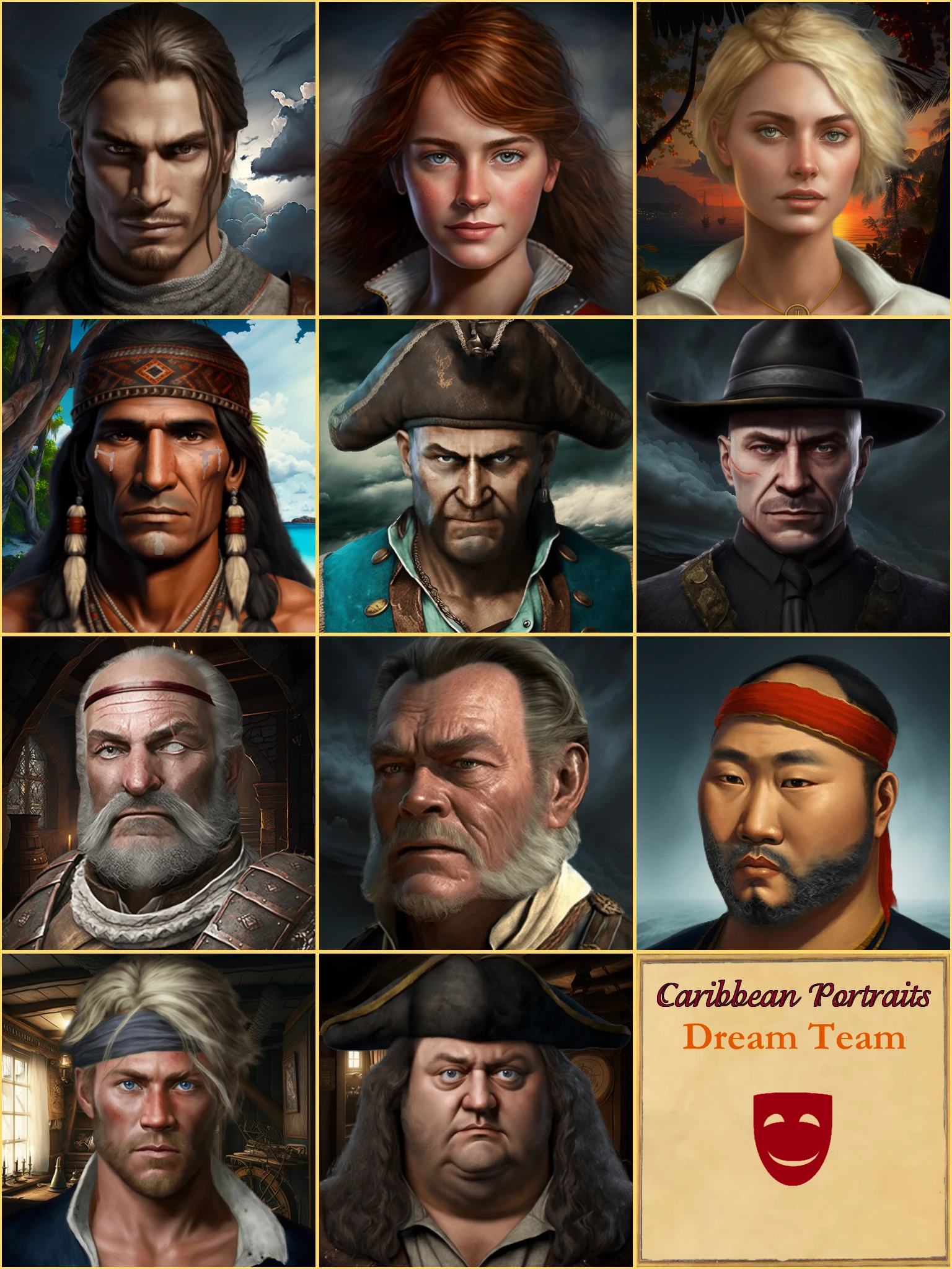 Sea Dogs: To Each His Own "Новые портреты для главного героя и квестовых офицеров"