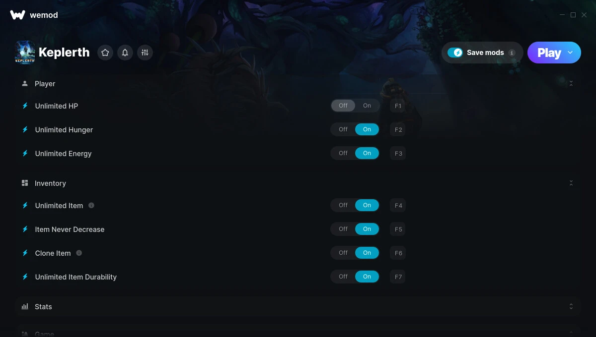 Keplerth "Трейнер +14" [UPD: 07.08.2025] {ColonelRVH / WeMod}