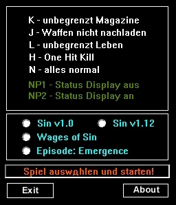 SiN Episodes - Emergence: Трейнер (+4) [Multy Versions] {drolle}