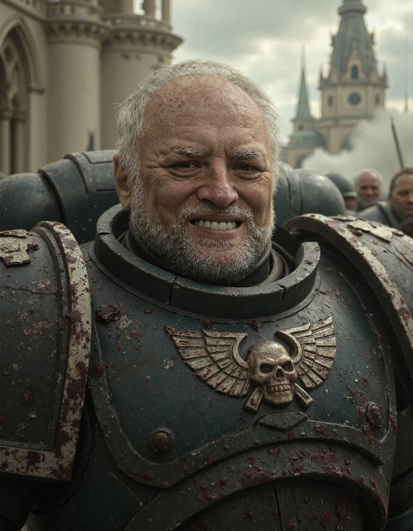 Гарольд скрывает боль во имя Императора