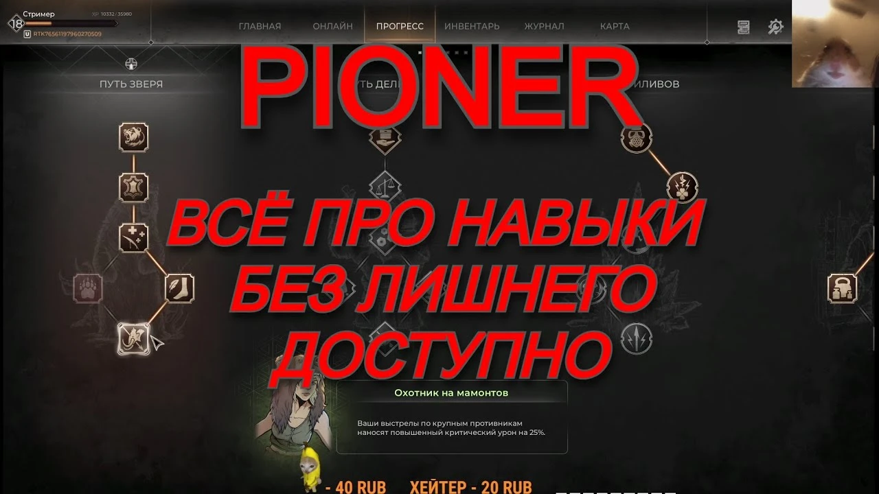 Стратегия идеальной прокачки: навыки, превращающие вас в машину для рейдов в Pioner