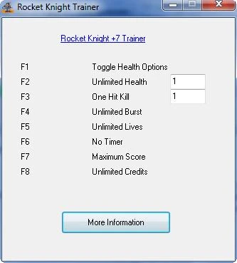 Rocket Knight: Трейнер (+7) [1.0]