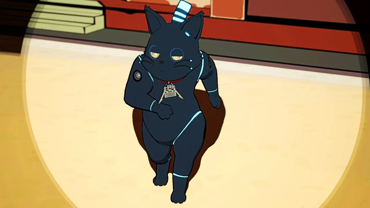 Танцующий робот кот