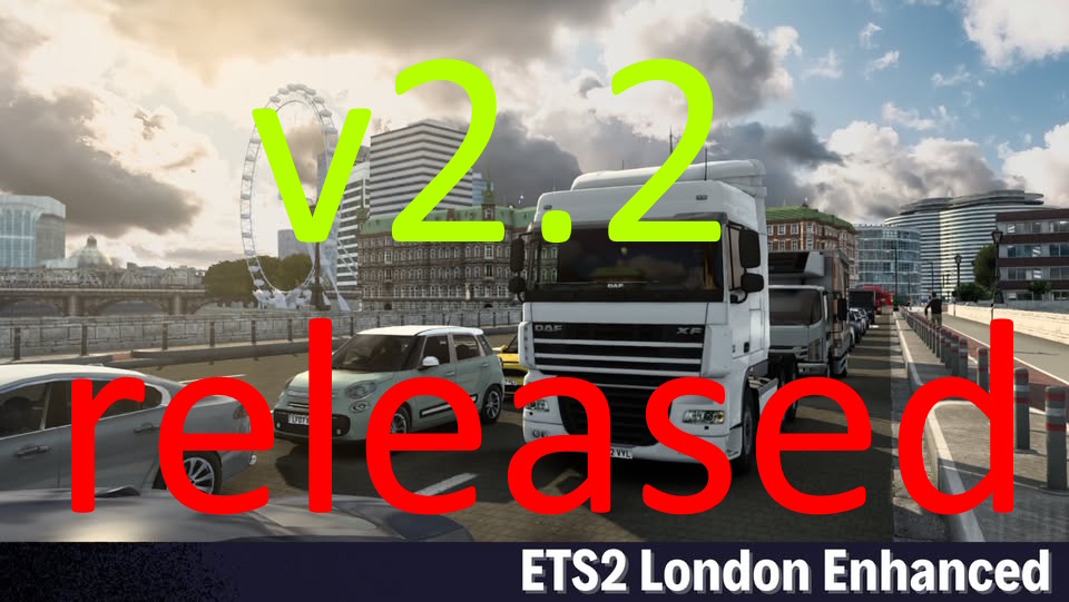 Euro Truck Simulator 2 "Карта-дополнение для Promods - London Enhanced" [v2.2]