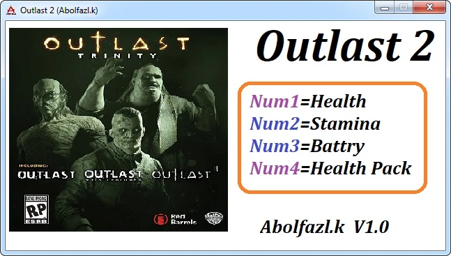 Outlast 2: Трейнер/Trainer (+4) [1.0] {Abolfazl-k}