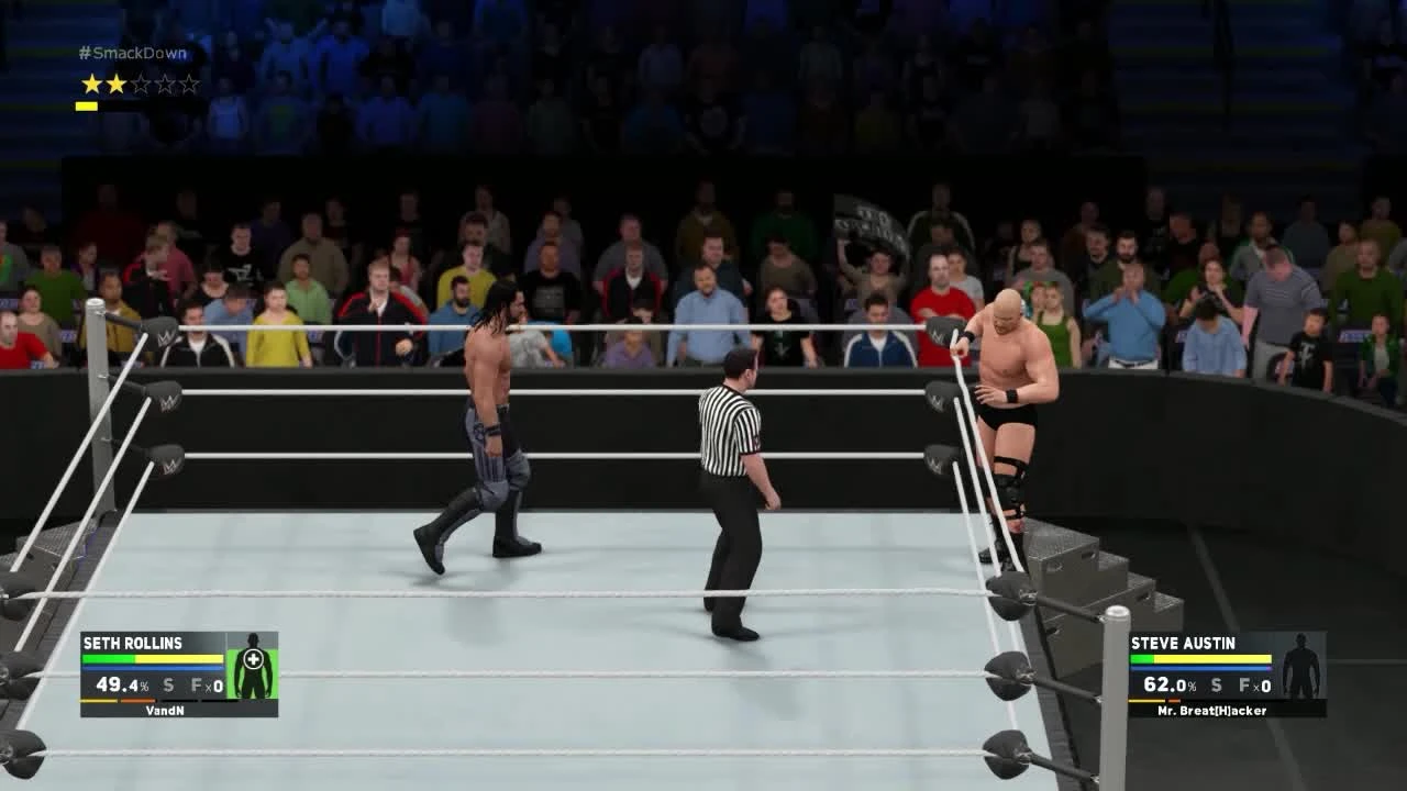 WWE 2K17 "Сбежавший Трус ИЛИ Схватка Роллинза и Остина"