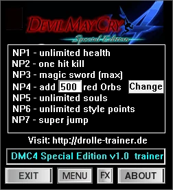 Devil May Cry 4: Special Edition: Трейнер/Trainer (+7) [1.0] {dR.oLLe}
