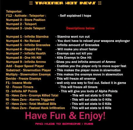 Alpha Protocol: Трейнер (+19)  [1.0]