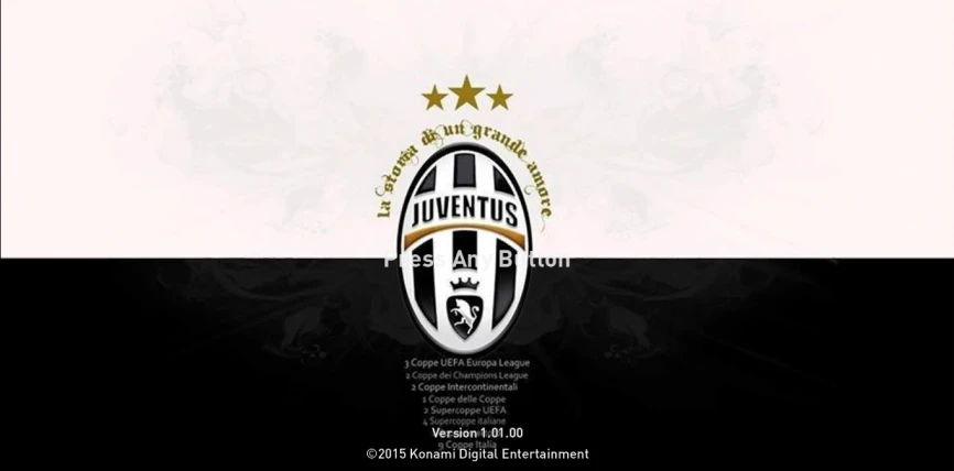 Pro Evolution Soccer 2016 "Juventus Graphic Menu by dadanw"