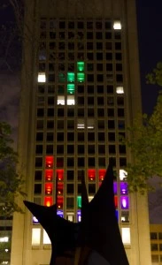 Студенты Института Технологий штата Массачусетс превратили кампус в Тетрис