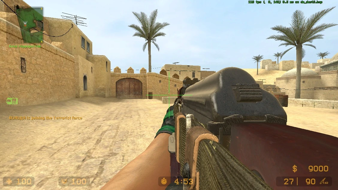 Counter-Strike: Source "АК-74М с ГП-25 и магазином от РПК в цвете олива из COD BO6"