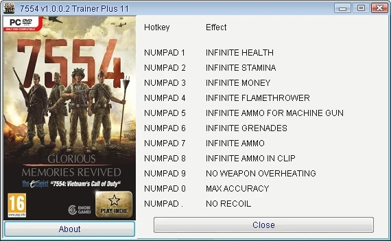 7554: Трейнер/Trainer (+11) [1.0.0.2] {GRIZZLY/PlayGround.ru}