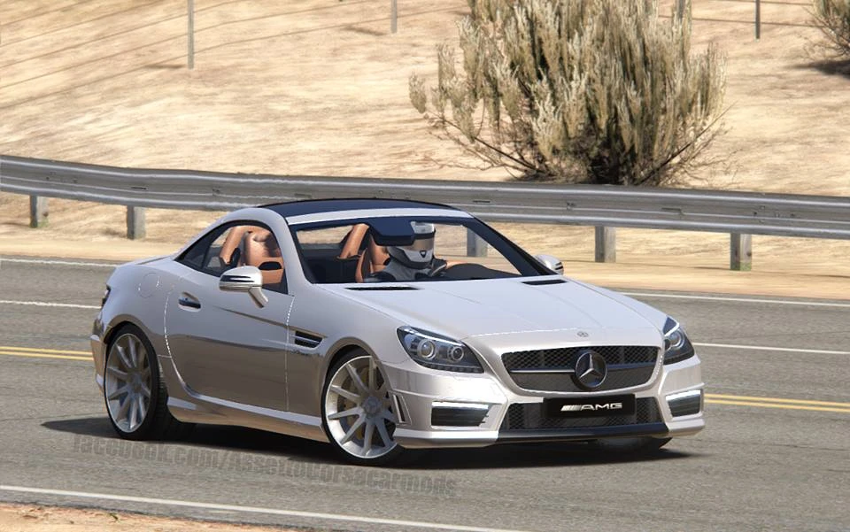 Assetto Corsa "2012 Mercedes-Benz SLK55 AMG for AC 1.13"
