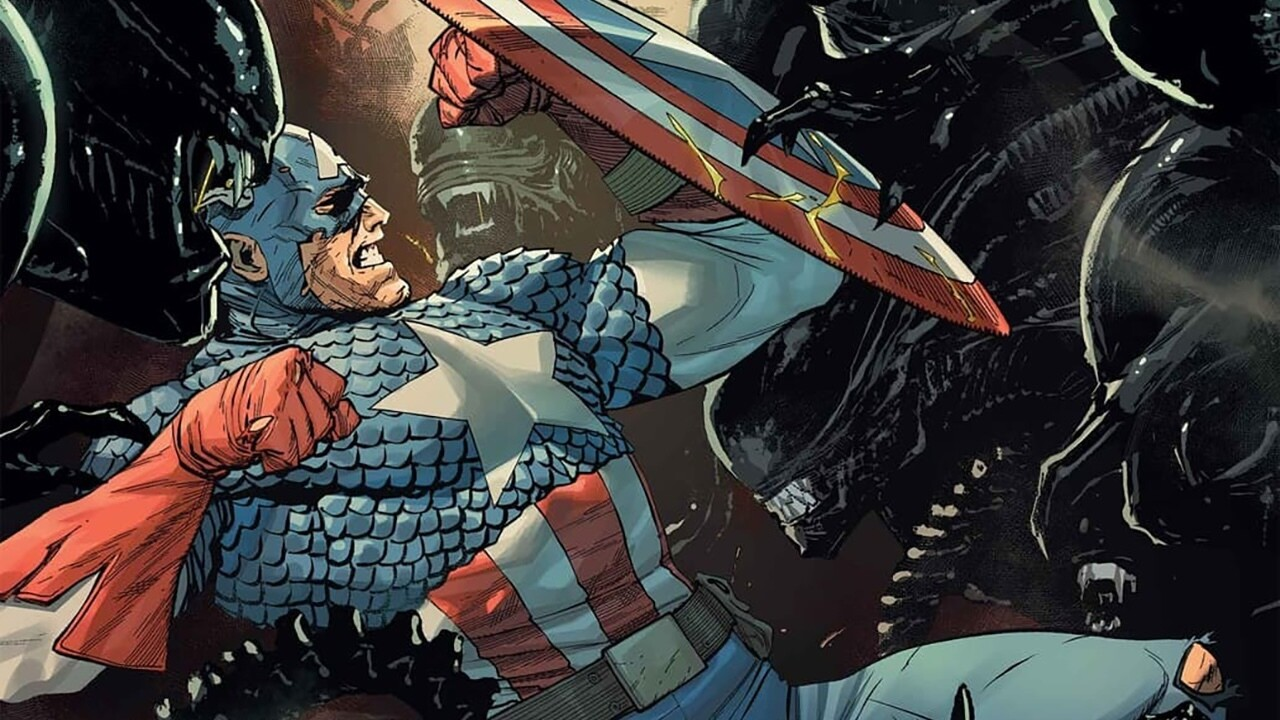 Marvel анонсировала серию комиксов "Чужой против Капитана Америки"