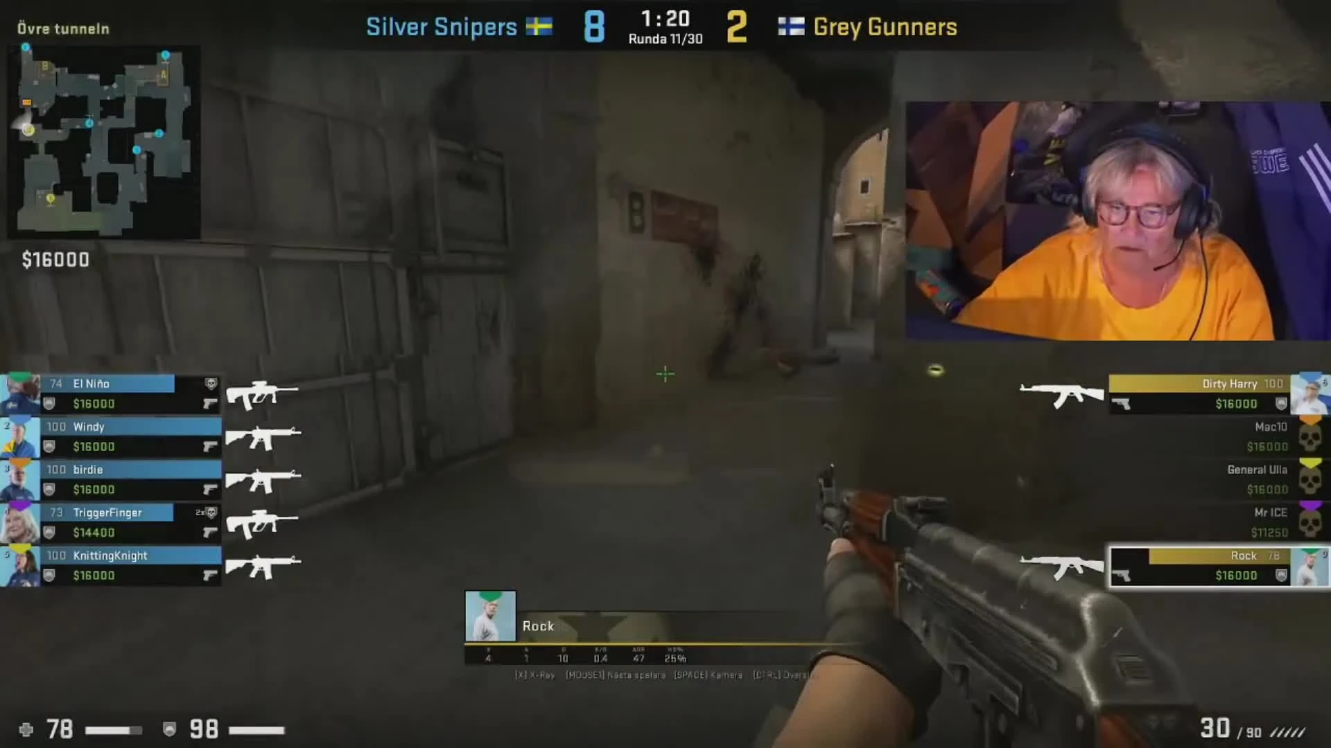 Пенсионеры показывают скил в Counter-Strike: Global Offensive