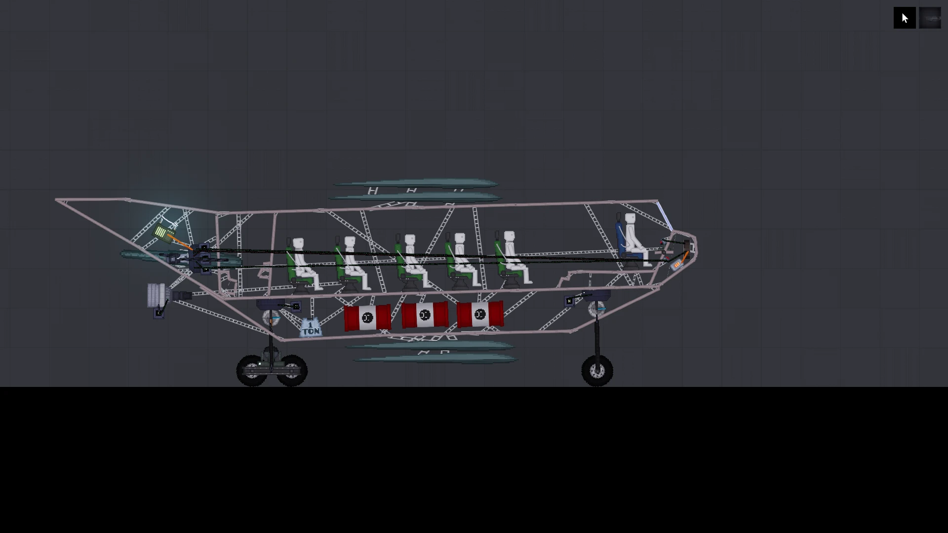 People Playground "Разрушаемый самолёт" [1.27.5+]