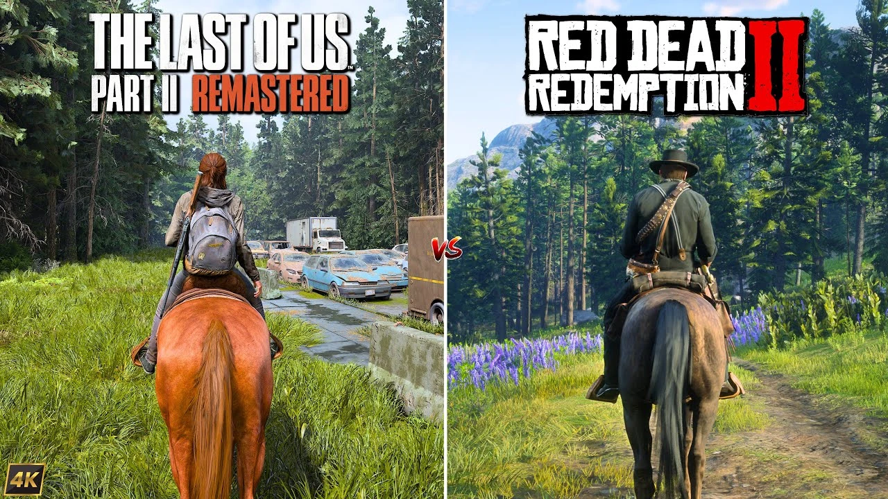 Сравнение графики и физики The Last of Us 2 Remastered и Red Dead Redemption 2 на ПК