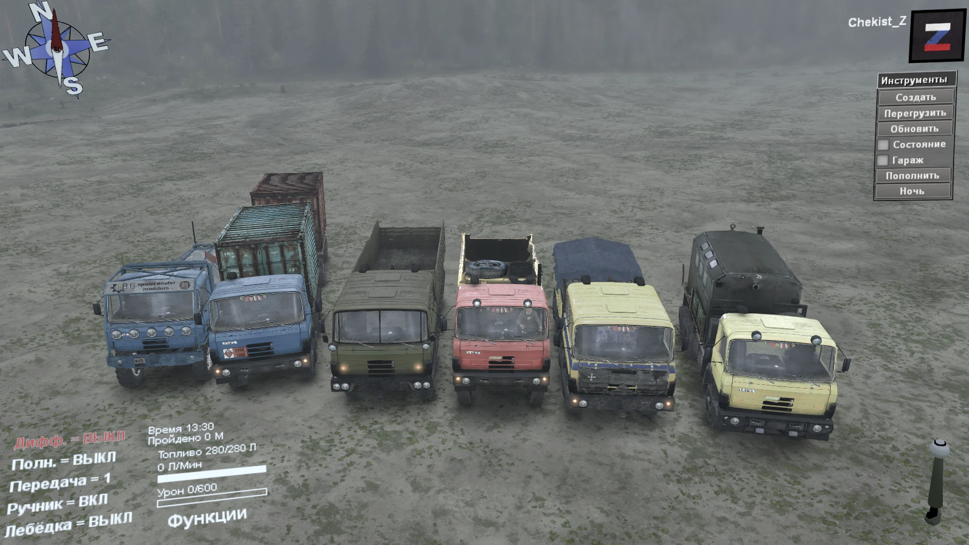 Spintires "Пак грузовиков Tatra 815" [03.03.16]