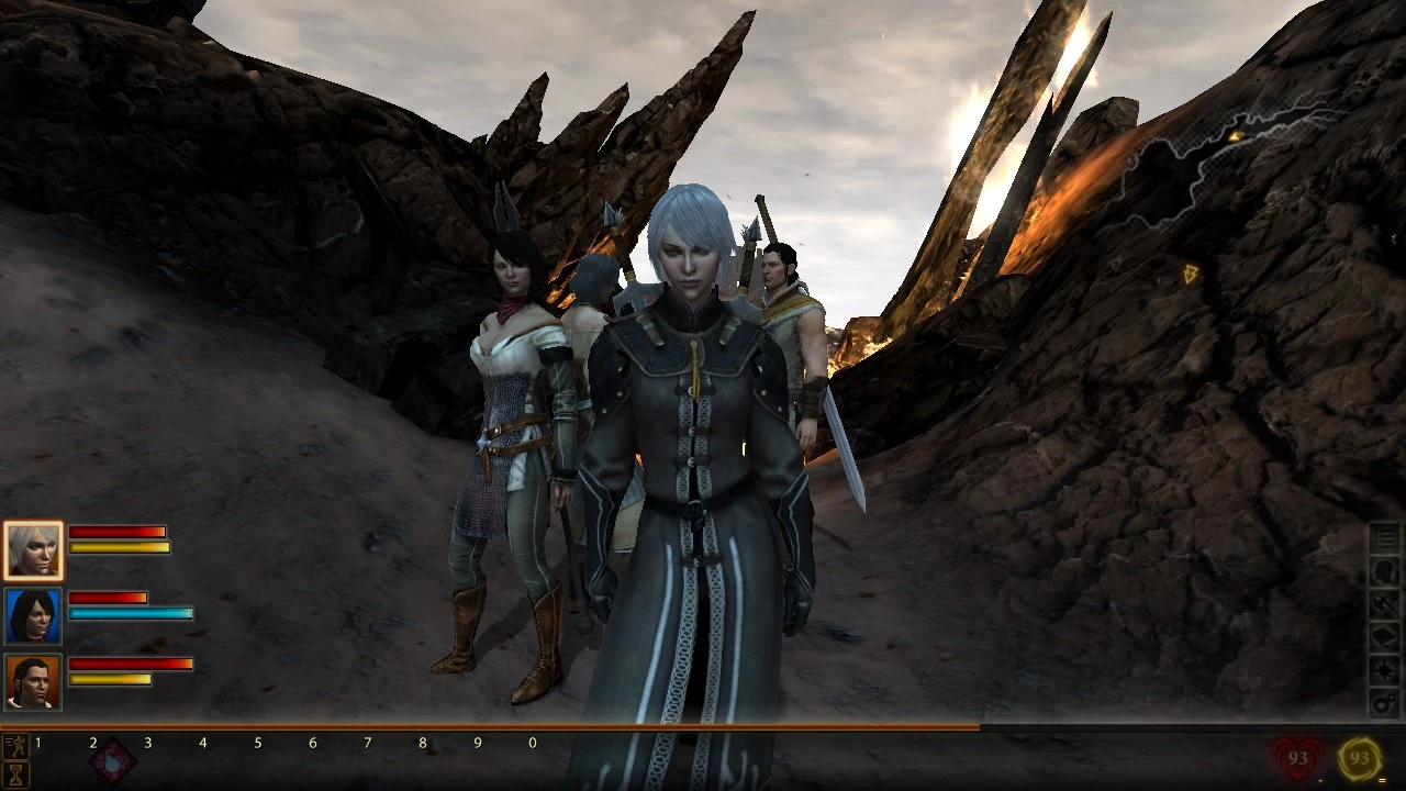 Dragon Age 2 "Сохранение - Kapa Хоук, разбойница 1лвл, побег с Лотеринга - пролог"