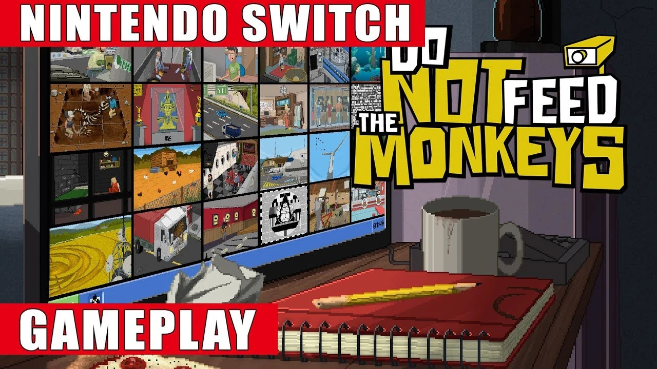 Геймплей Switch-версии Do Not Feed the Monkeys