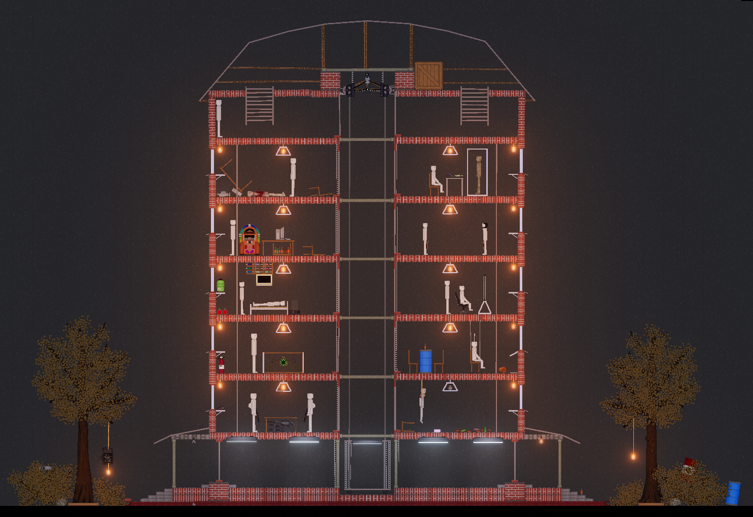 People Playground " Семиэтажный дом с лифтом" [1.28.2a+]