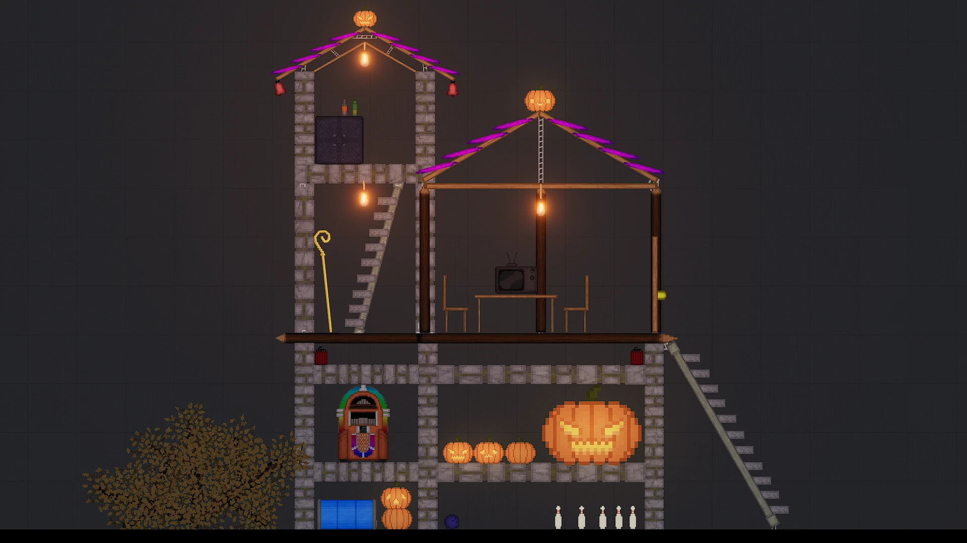 People Playground "Хэллоуинское здание" [1.27.5+]