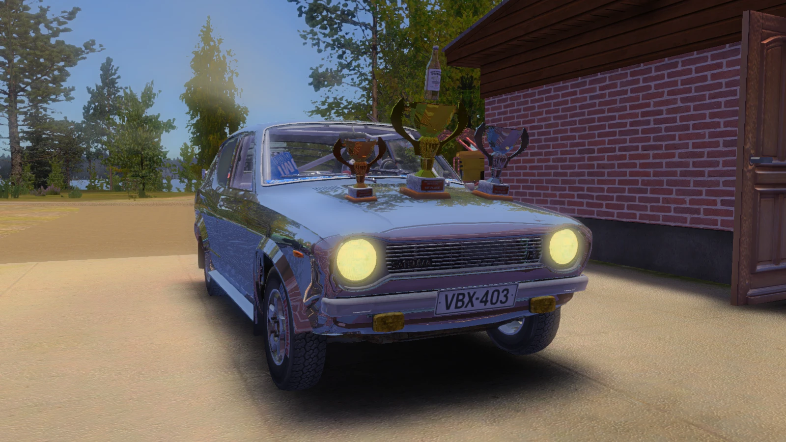 My Summer Car "Сохранение - Всё есть, ралли сатсума, 1.3кк марок, Суски спасена, игра rally95 на пк"