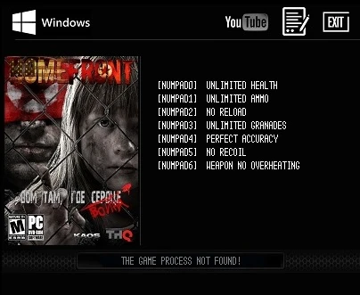 Homefront: Ultimate Edition: Трейнер/Trainer (+7) [v.1.5.500001"PROPHET"] {LIRW / GHL}