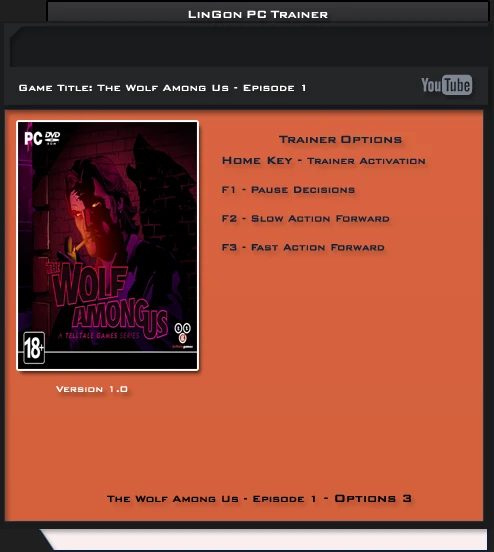 The Wolf Among Us ~ Episode 1: Трейнер/Trainer (+3) [1.0] {LinGon}