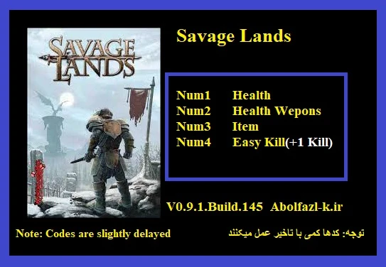 Savage Lands: Трейнер/Trainer (+4) [0.9.1 Build.145] {Abolfazl.k}
