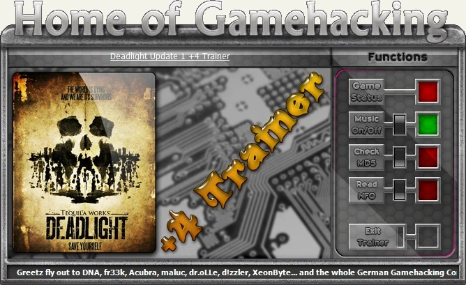 Deadlight: Трейнер/Trainer (+4) [Update 1] {sILeNt heLLsCrEAm/HoG}