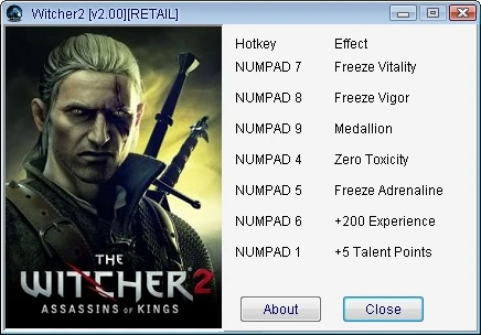 The Witcher 2 - Assassins of Kings: Трейнер (+7) [2.0] {mgr.inz.Player}