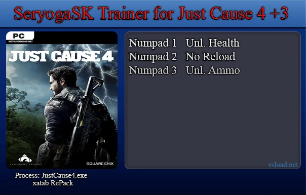 Just Cause 4: Трейнер/Trainer (+3) [1.0] {SeryogaSK}