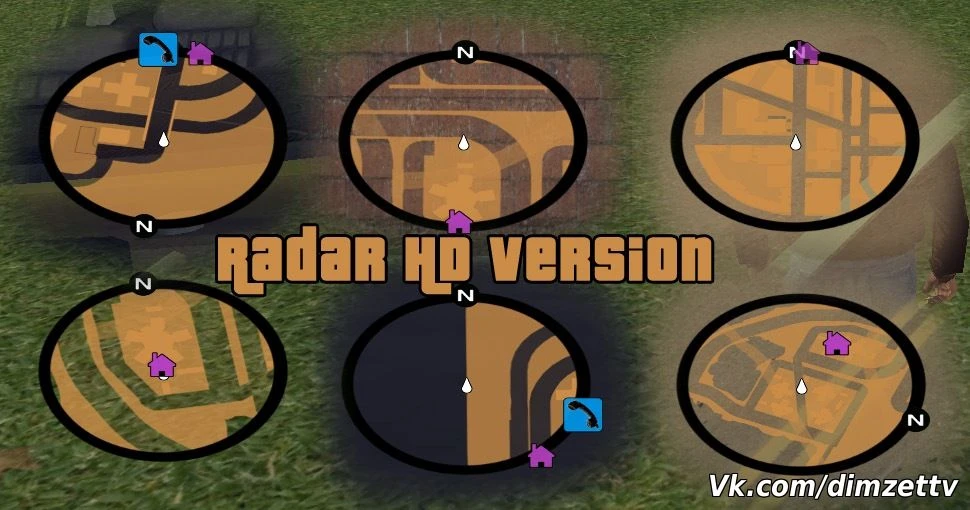 Grand Theft Auto 3 "Радар HD версия"